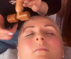 Maderoterapia tváre