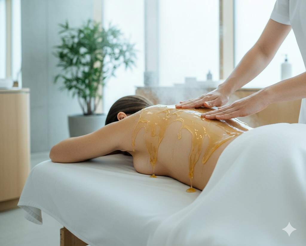 Medová detoxikačná masáž